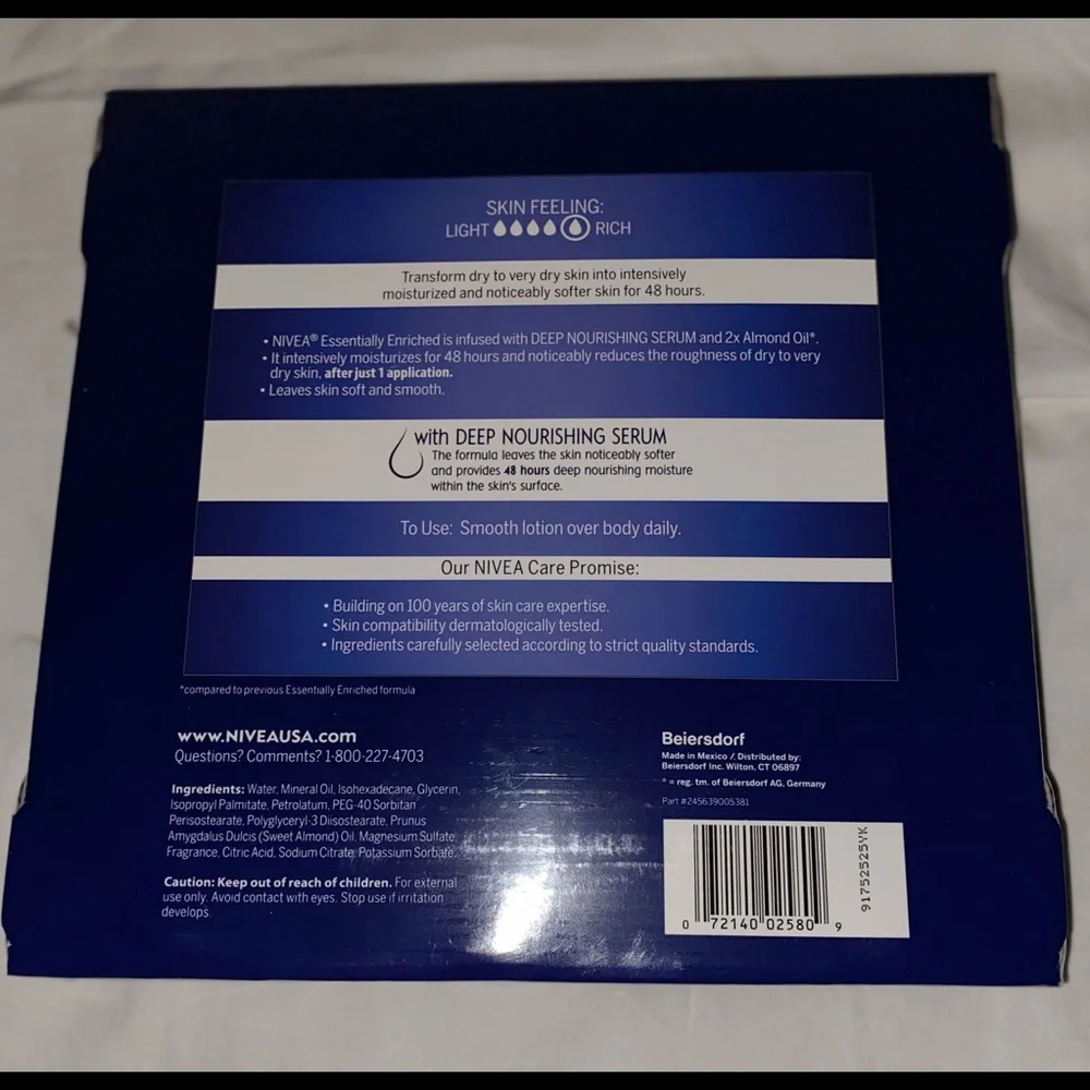 nivea pcs body